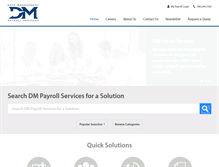 Tablet Screenshot of dmpayroll.com